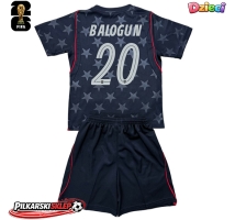 Stany Zjednoczone Folarin Balogun #20 Koszulka Wyjazdowa dzieci MŚ 2026 Krótki Rękaw (+ krótkie spodenki)